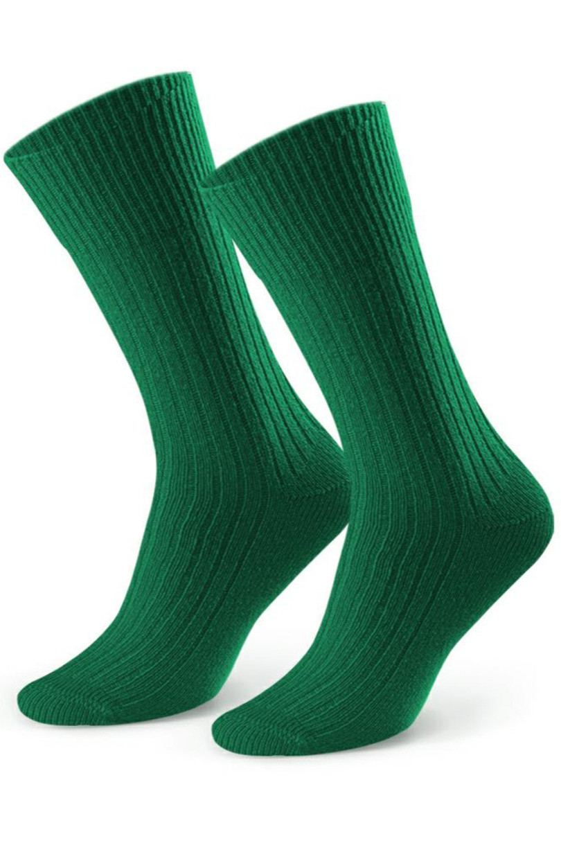 Pánské vlněné ponožky 093 zelená 44-46