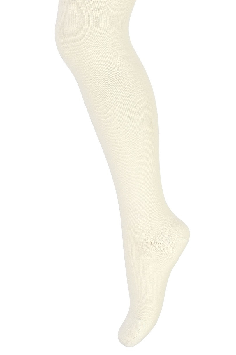 Hladké dívčí punčochové kalhoty SOFT COTTON - Jaro-léto, 6-11 let sytě bílá 128/134