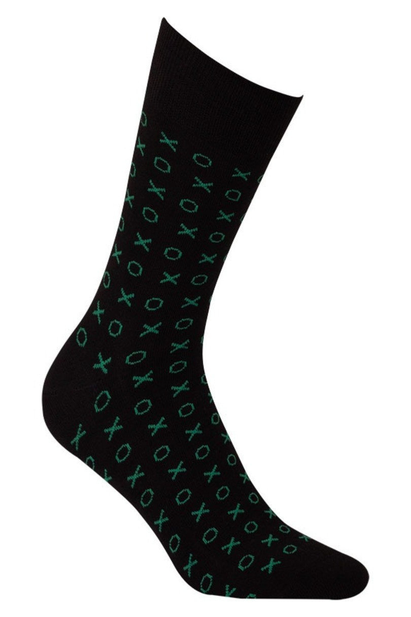 Vzorované pánské ponožky PERFECT MAN-CASUAL černá 42/44