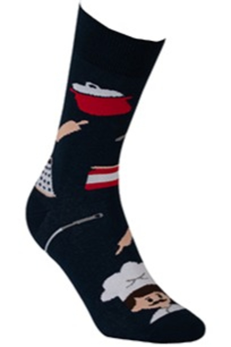 Vzorované pánské ponožky PERFECT MAN-CASUAL Námořnictvo 45/47