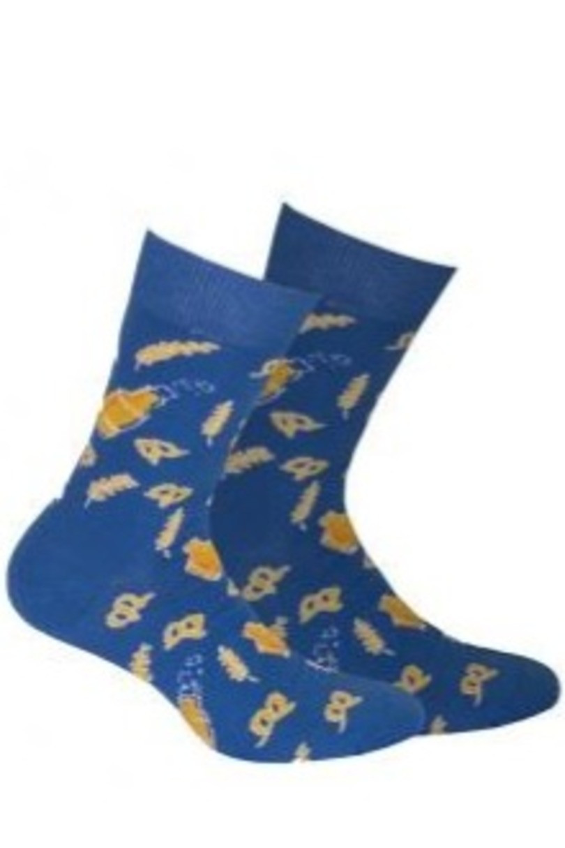 Vzorované pánské ponožky PERFECT MAN-CASUAL modrá 42/44