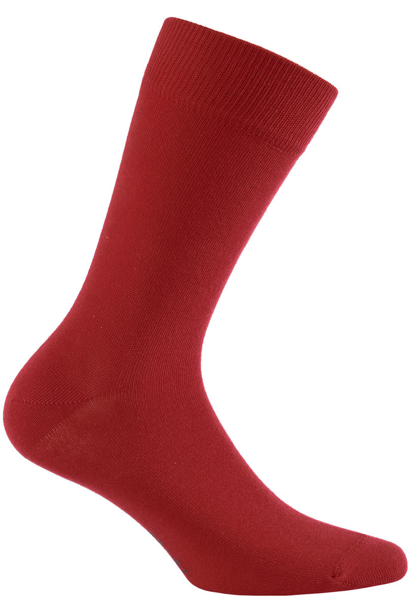 Hladké pánské ponožky PERFECT MAN - CASUAL červená 39/41