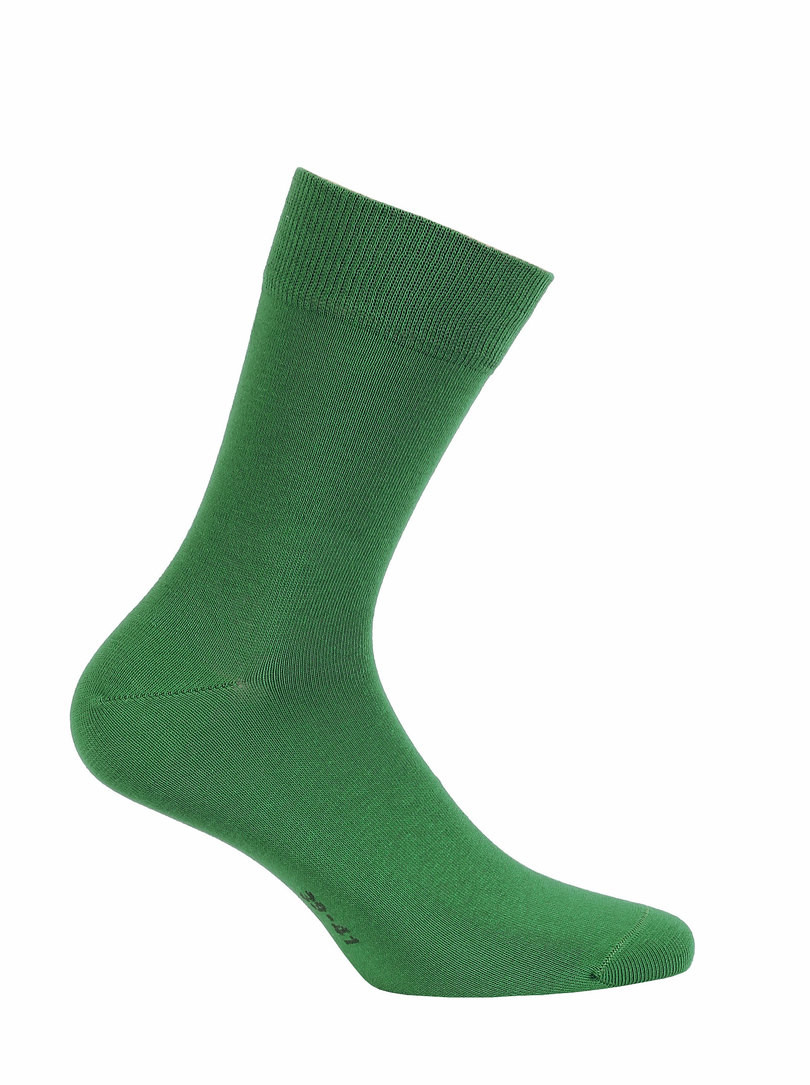 Hladké pánské ponožky PERFECT MAN - CASUAL ZELENÁ V68 45-47