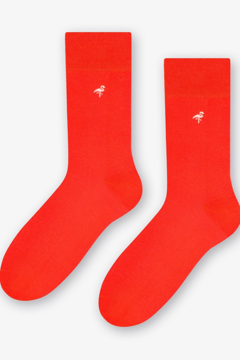 Pánské ponožky MORE 051 oranžová/logo 39-42