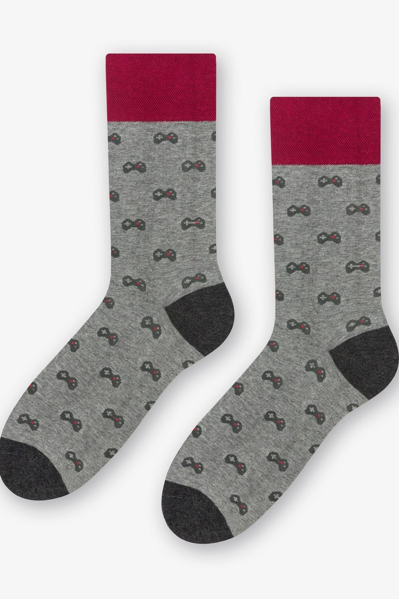 Pánské ponožky MORE 051 MELANŽOVĚ ŠEDÁ 39-42