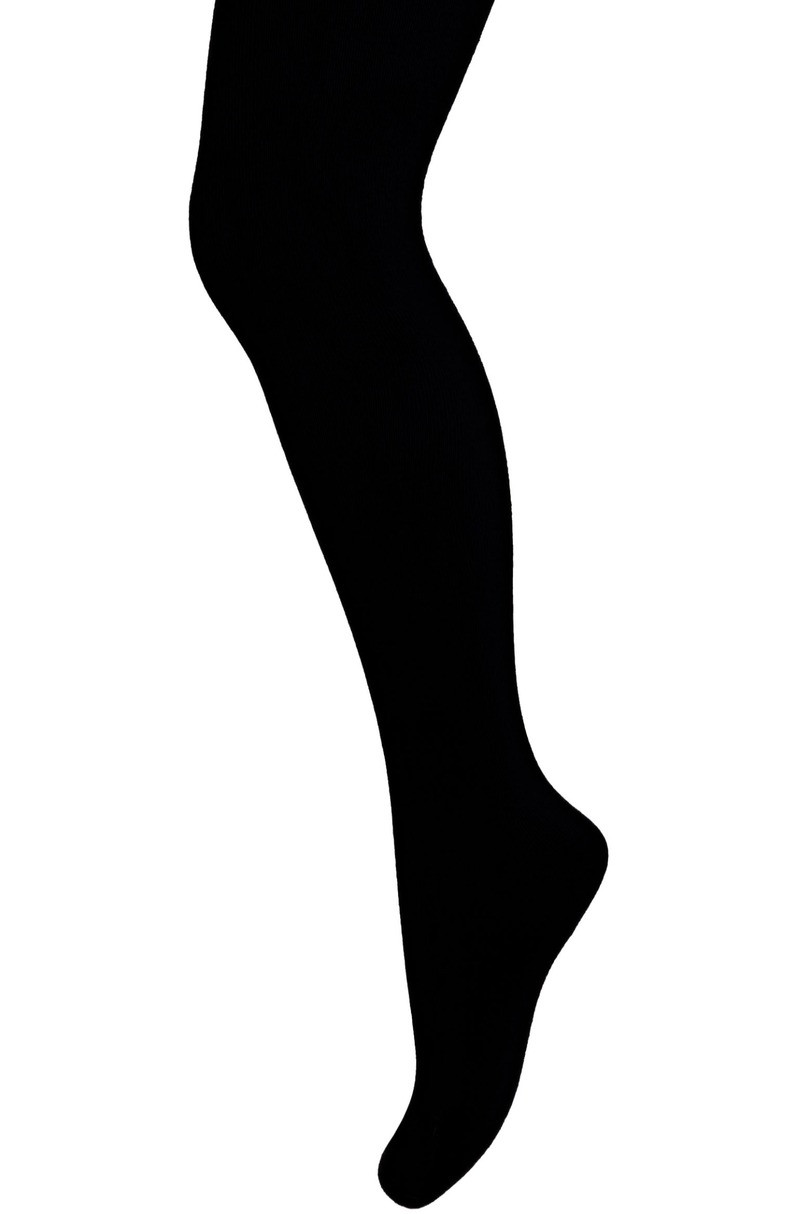 Hladké dívčí punčochové kalhoty SOFT COTTON - Jaro-léto, 6-11 let černá 128/134
