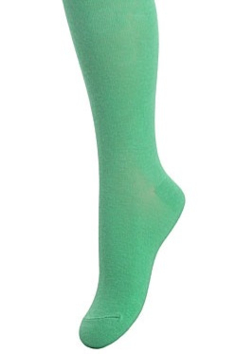 Hladké dívčí punčochové kalhoty SOFT COTTON - Jaro-léto, 6-11 let zelená 128/134