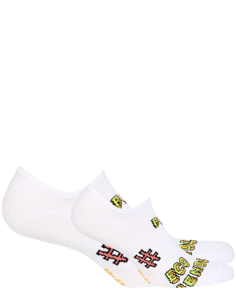 Dámské vzorované ponožky bílá 39-41