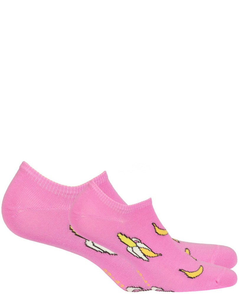 Dámské vzorované ponožky růžová 39-41