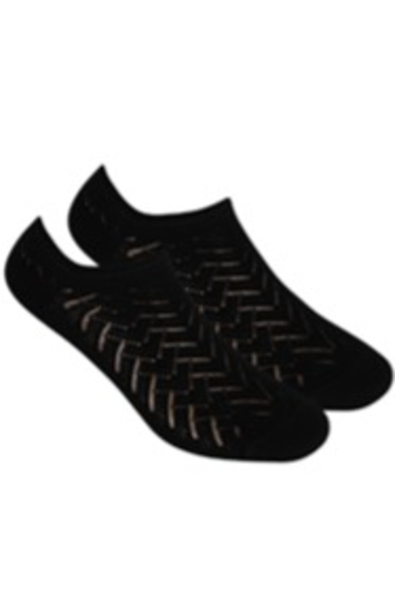Dámské ažurové ponožky černá UNI