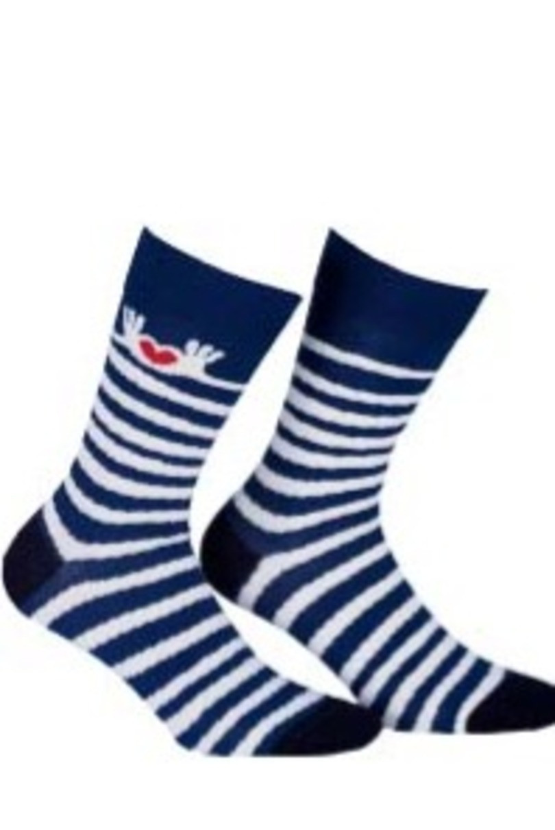 Dámské vzorované ponožky PERFECT WOMAN Námořnictvo 39-41