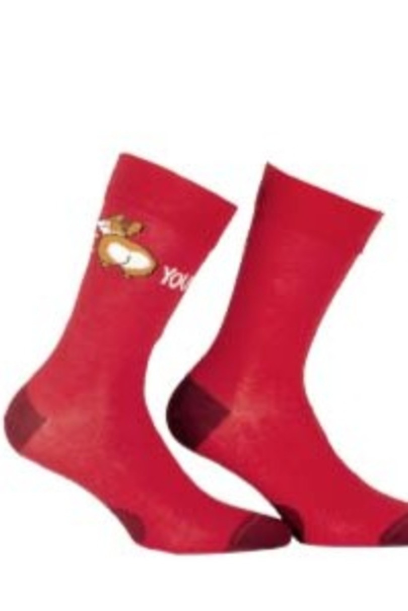 Dámské vzorované ponožky PERFECT WOMAN červená 39-41