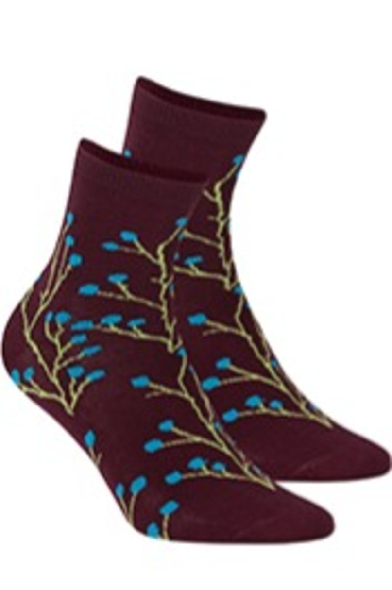 Dámské vzorované ponožky PERFECT WOMAN fialová 39/41