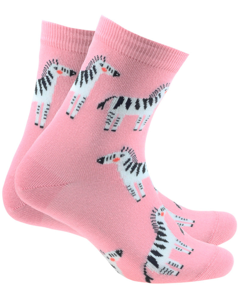 Dámské vzorované ponožky PERFECT WOMAN Růžová 36-38