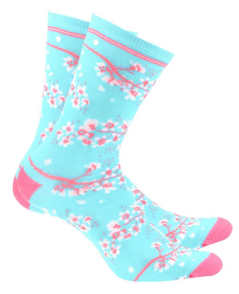 Dámské vzorované ponožky SKIETY aqua 39-41