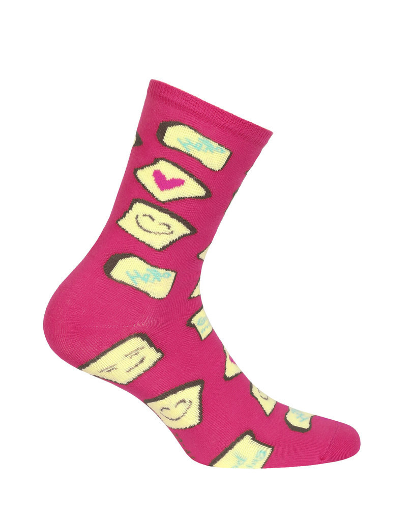 Dámské vzorované ponožky SKIETY růžová 39-41
