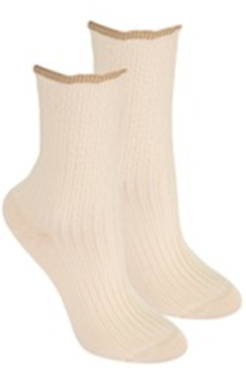 Netlačící dámské žebrované ponožky W.996 LIEN UNI