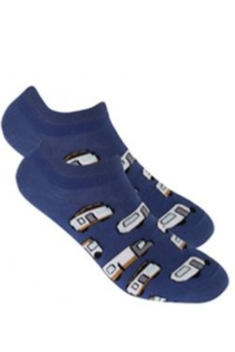 Pánské kotníkové ponožky CASUAL džínovina 45-47