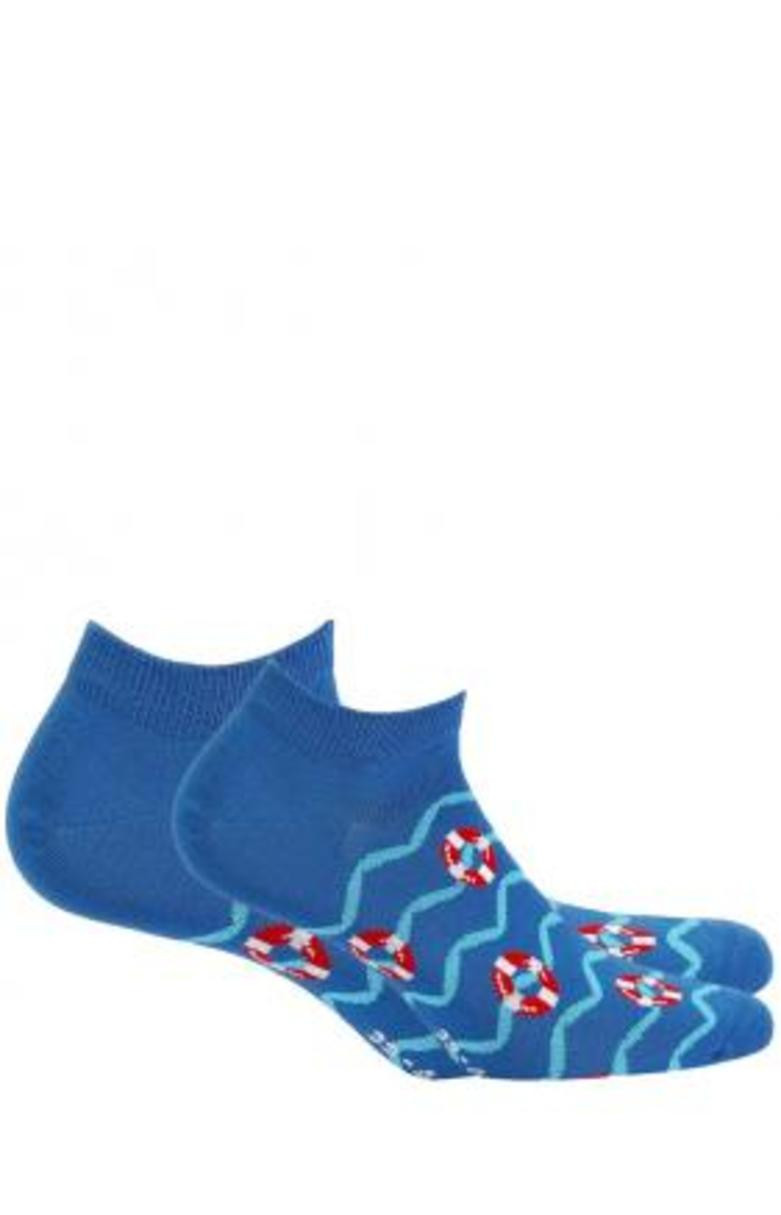 Pánské kotníkové ponožky CASUAL azure 45-47