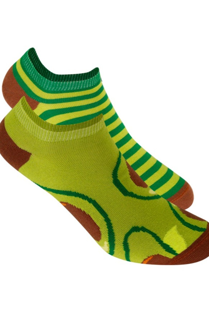 Vzorované ponožky FUNKY Zelená 30-34
