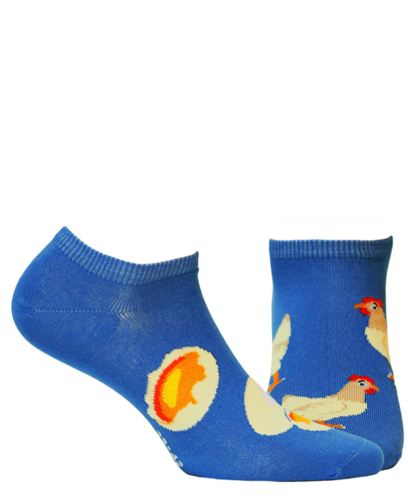 Vzorované ponožky FUNKY modrá 35-38