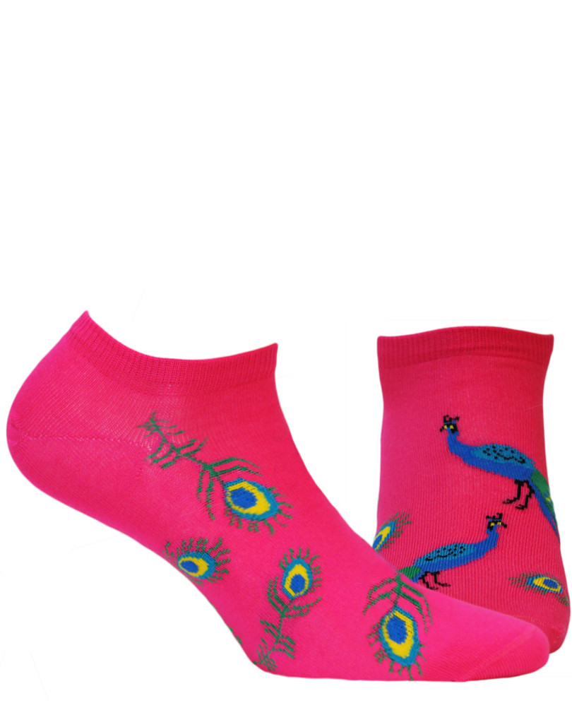 Vzorované ponožky FUNKY růžová 30-34