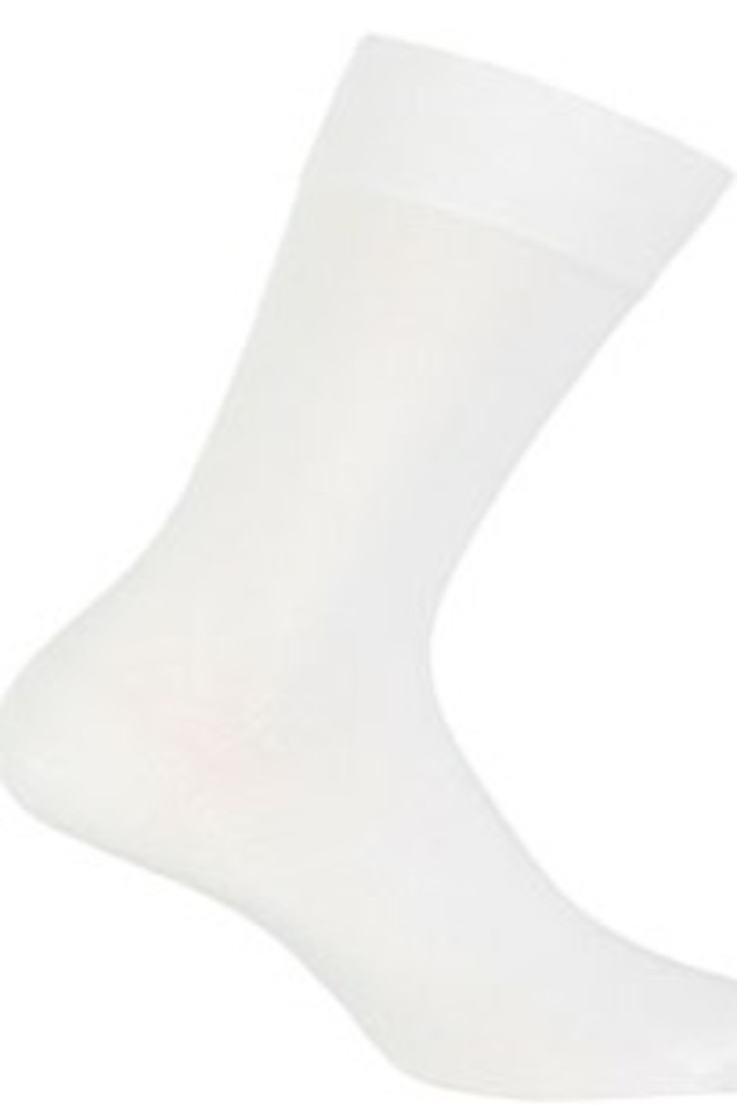 Pánské hladké ponožky PERFECT MAN bílá 39-41
