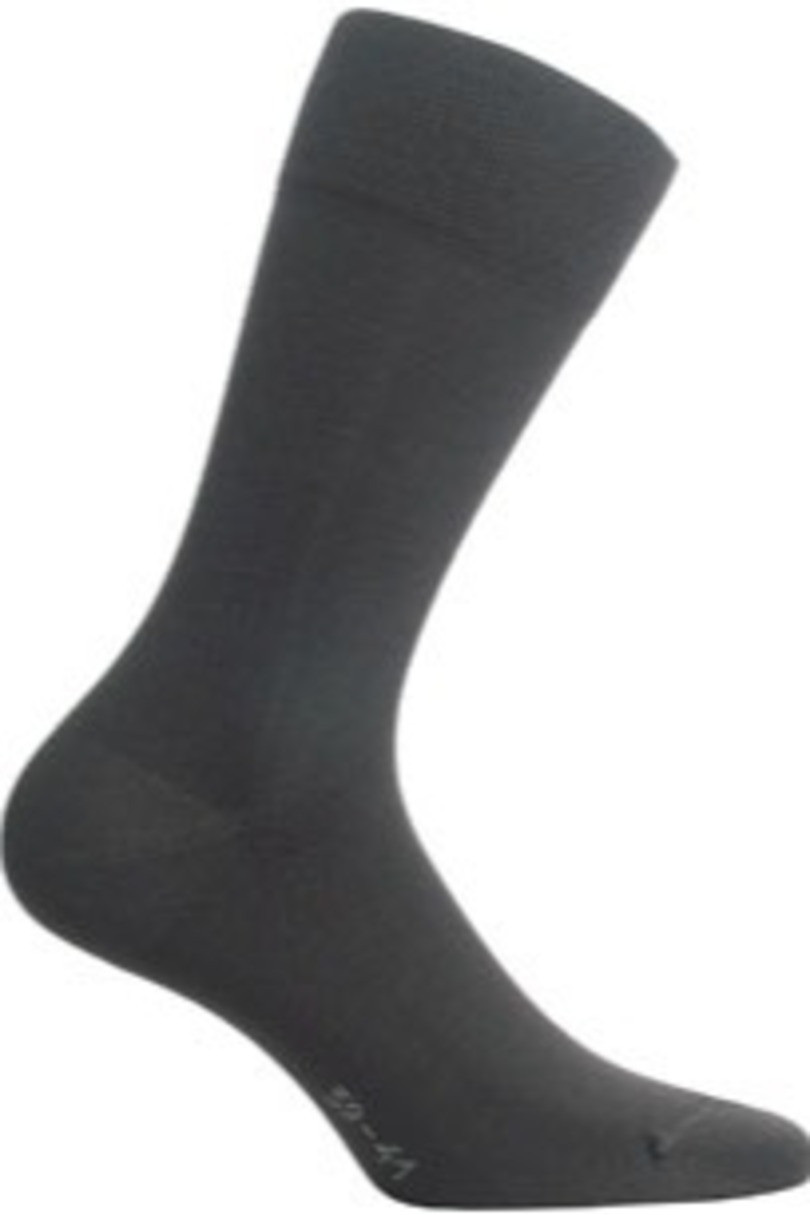 Hladké pánské ponožky ELEGANT antracit 39-41