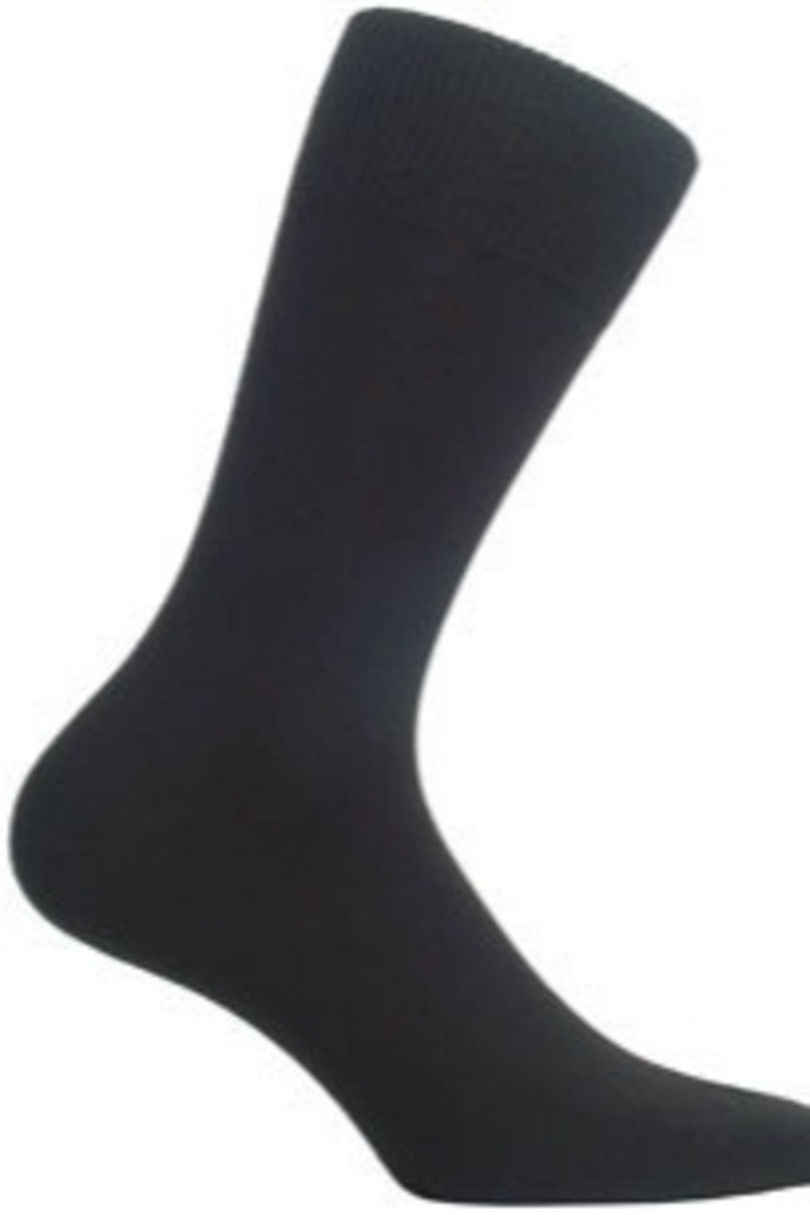 Hladké pánské ponožky ELEGANT černá 39-41