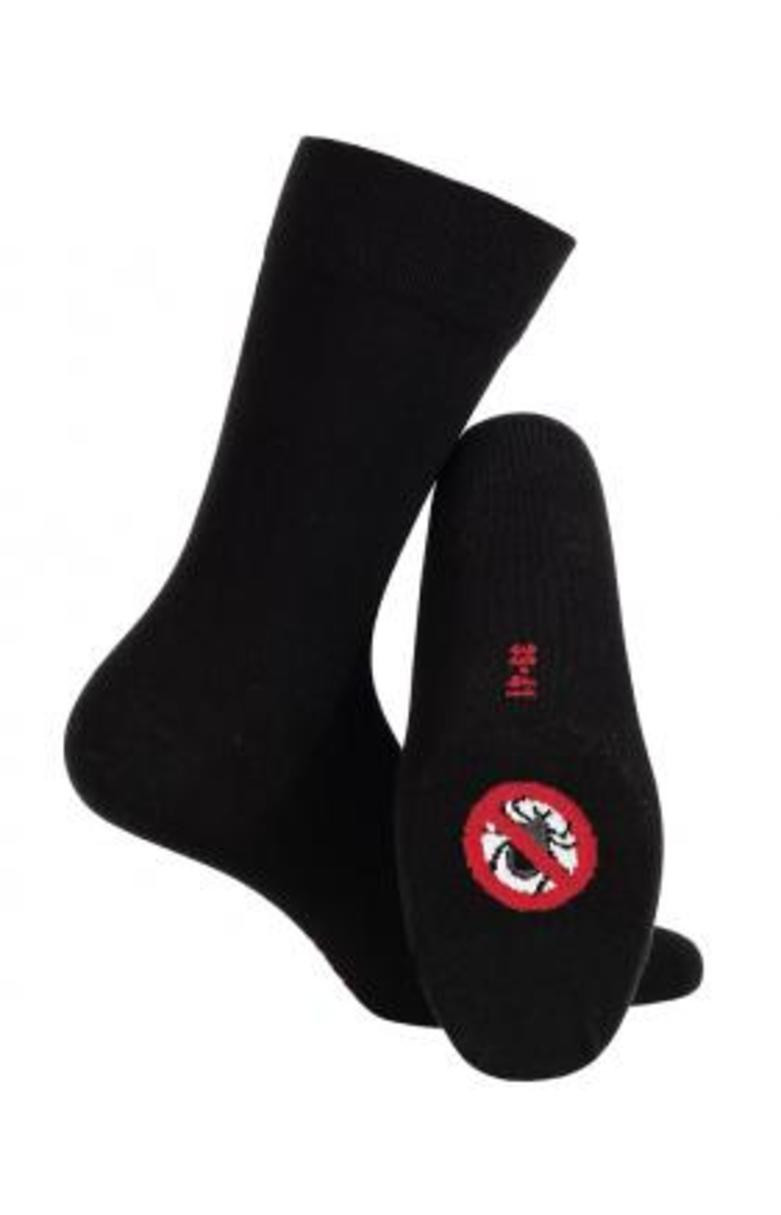 Pánské ponožky s působením proti klíšťatům černá 42-44