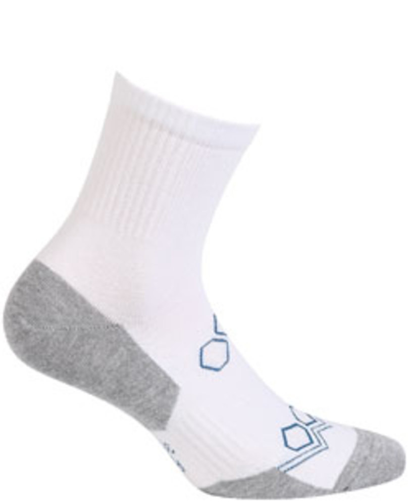 Krátké pánské/chlapecké vzorované ponožky AG+ bílá 39-41