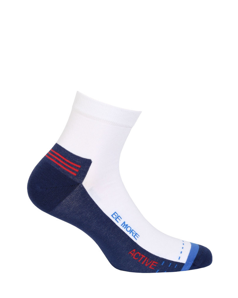 Pánské vzorované ponožky SPORT Bílá 38-40