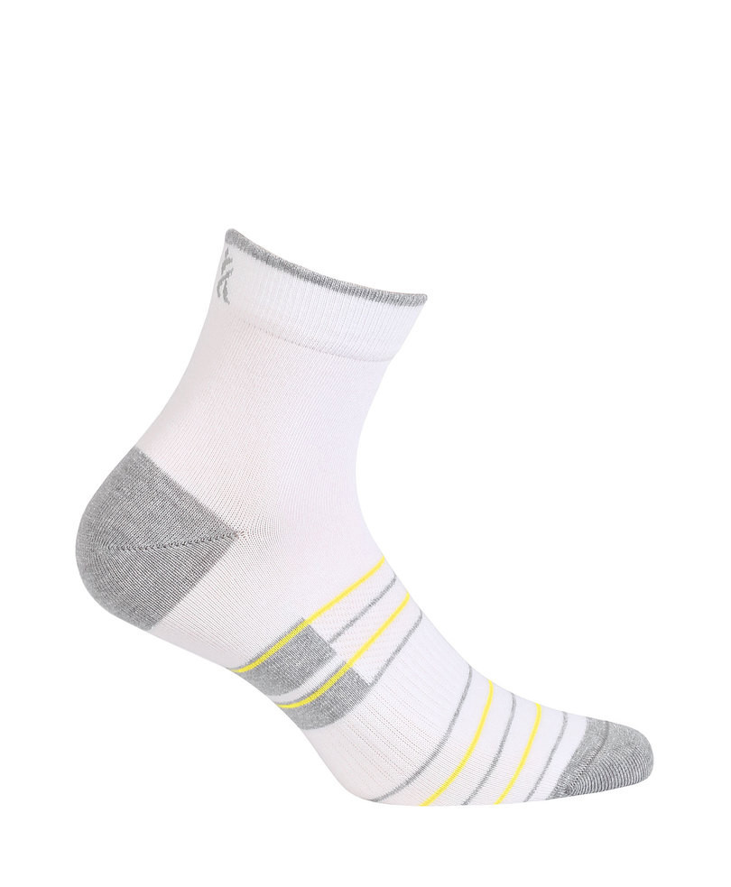 Pánské vzorované kotníkové ponožky Bílá 42-44