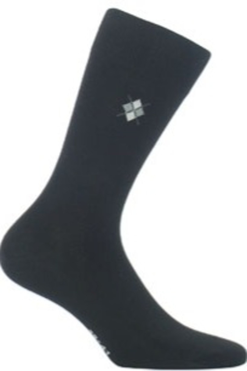 Pánské vzorované ponožky W94.J01 černá 39-41
