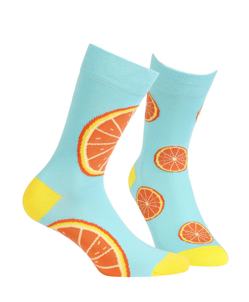 Vzorované ponožky FUNKY aqua 30-34