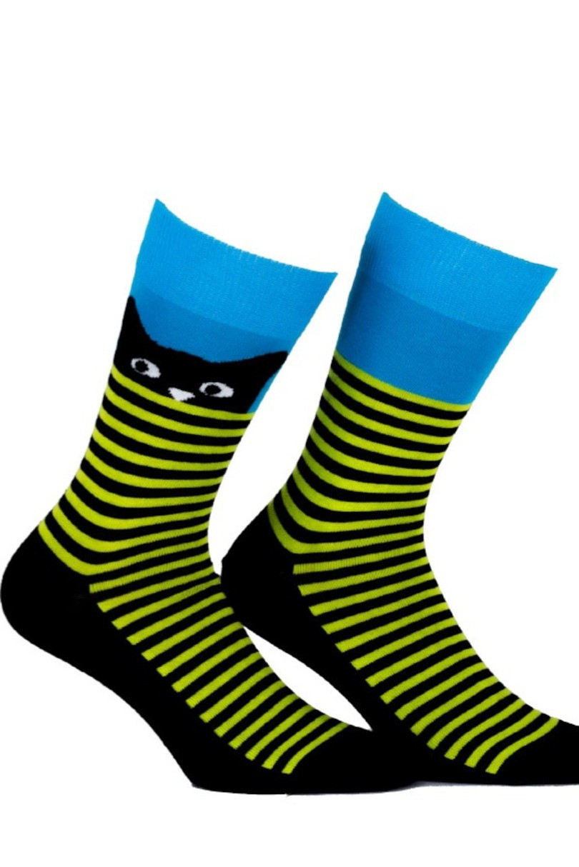 Vzorované pánské ponožky PERFECT MAN-CASUAL černá 42-44