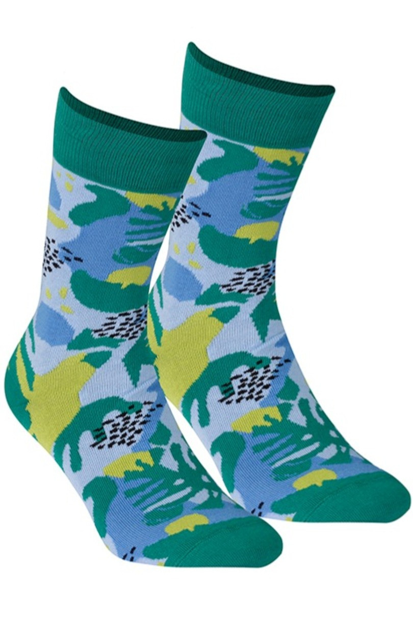Vzorované pánské ponožky PERFECT MAN-CASUAL zelená 45-47