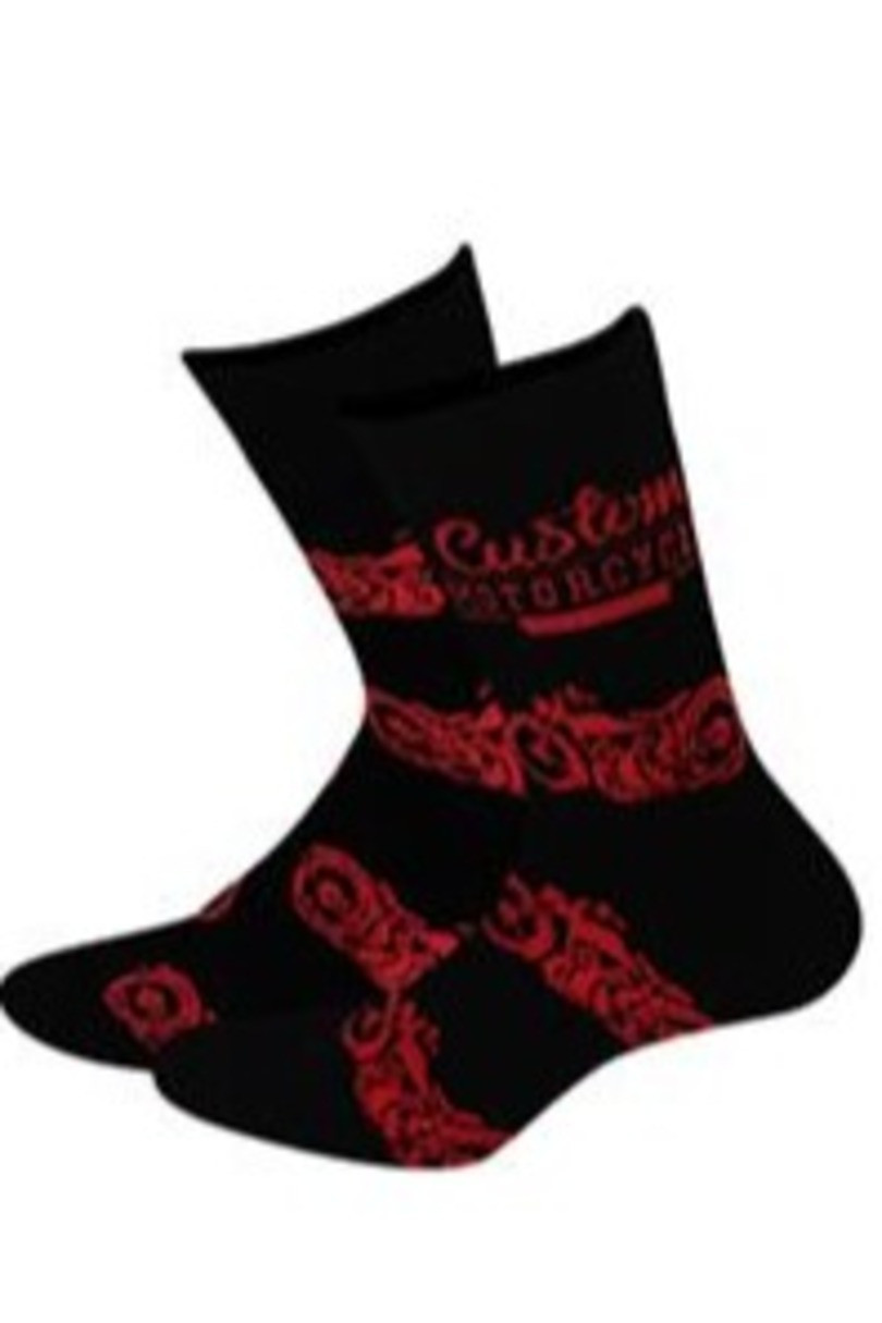 Vzorované pánské ponožky PERFECT MAN-CASUAL černá 45-47