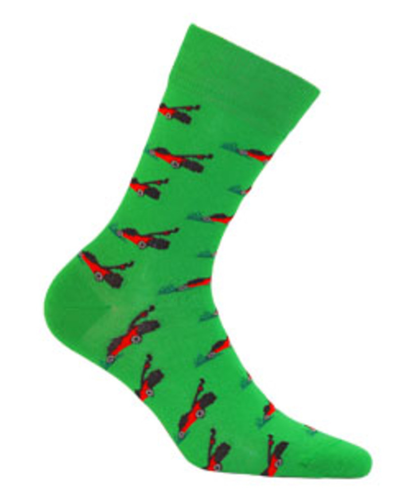Vzorované pánské ponožky PERFECT MAN-CASUAL zelená 39/41