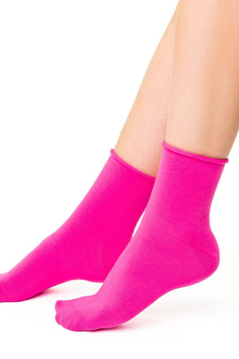 Dámské netlačící ponožky 125 Růžová 35-37