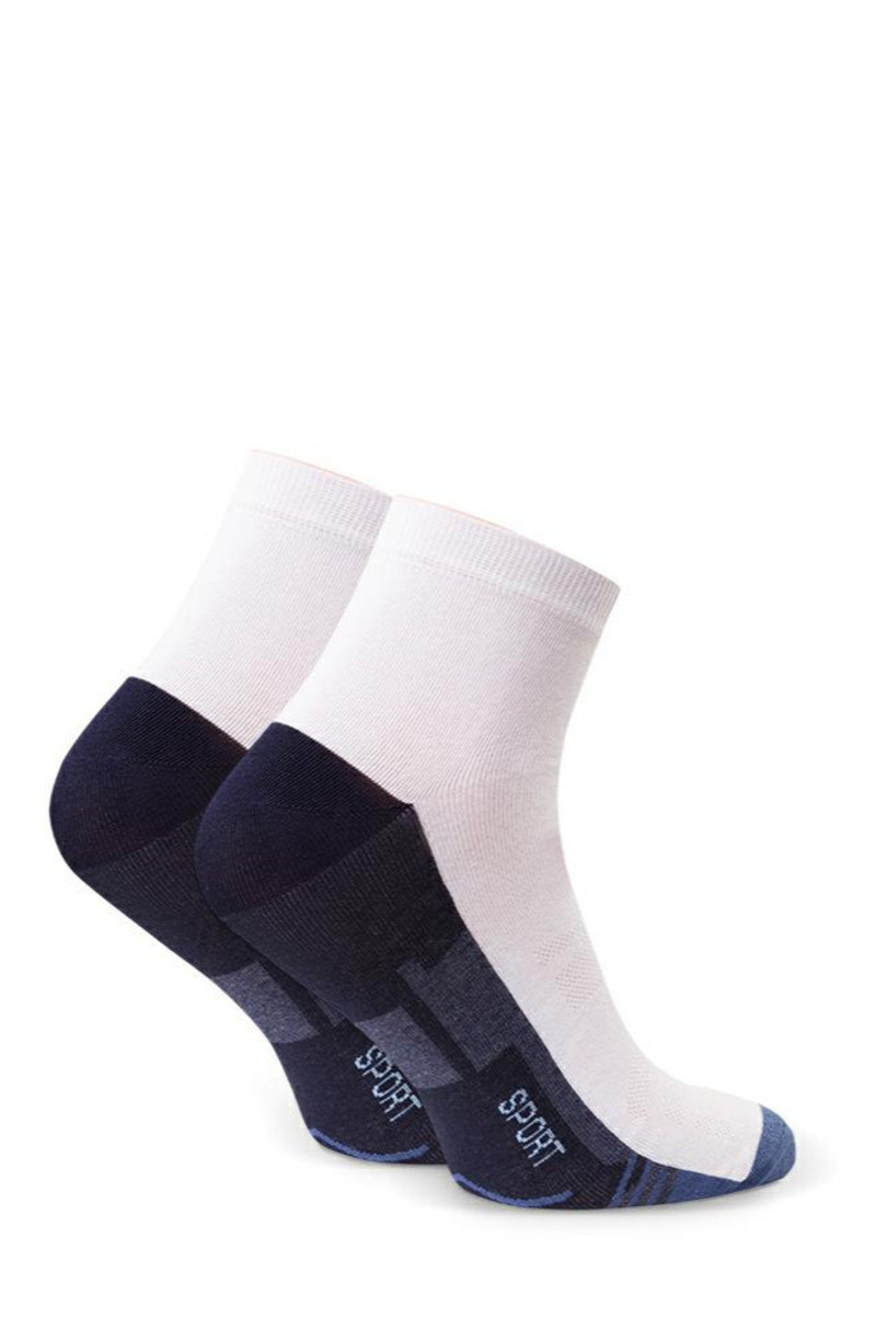 Pánské vzorované ponožky 054 bílá 47-50