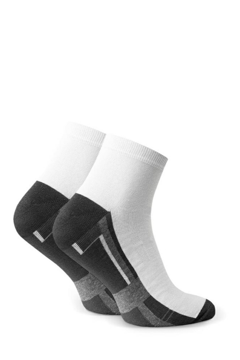 Pánské vzorované ponožky 054 bílá 47-50