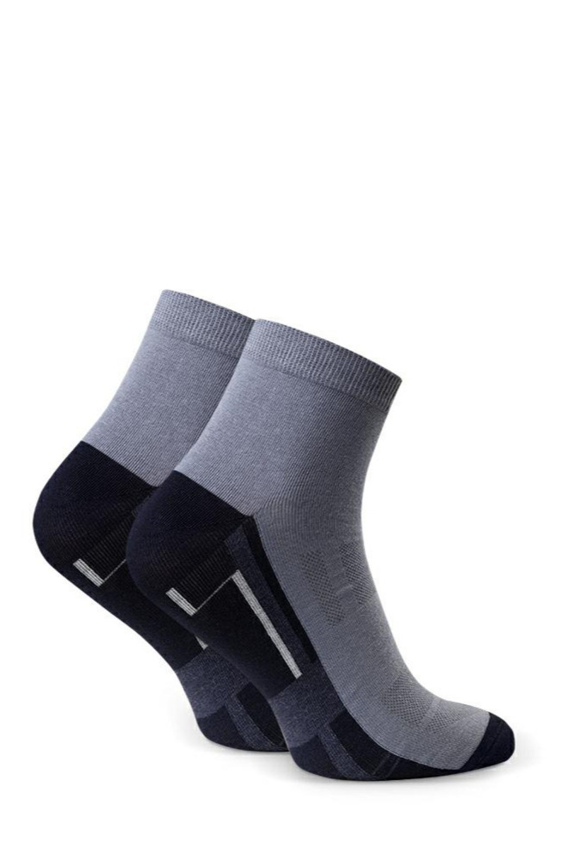 Pánské vzorované ponožky 054 šedá 47-50