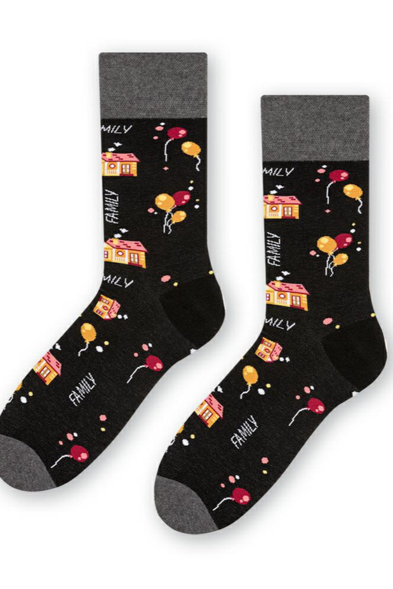 Pánské ponožky - rodinná kolekce 084 černá 44-46