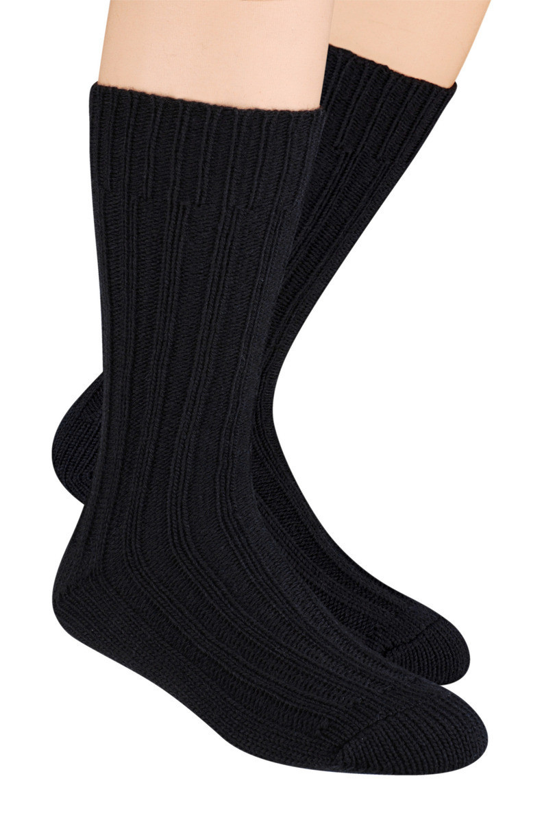 Pánské vlněné ponožky 085 černá 38-40