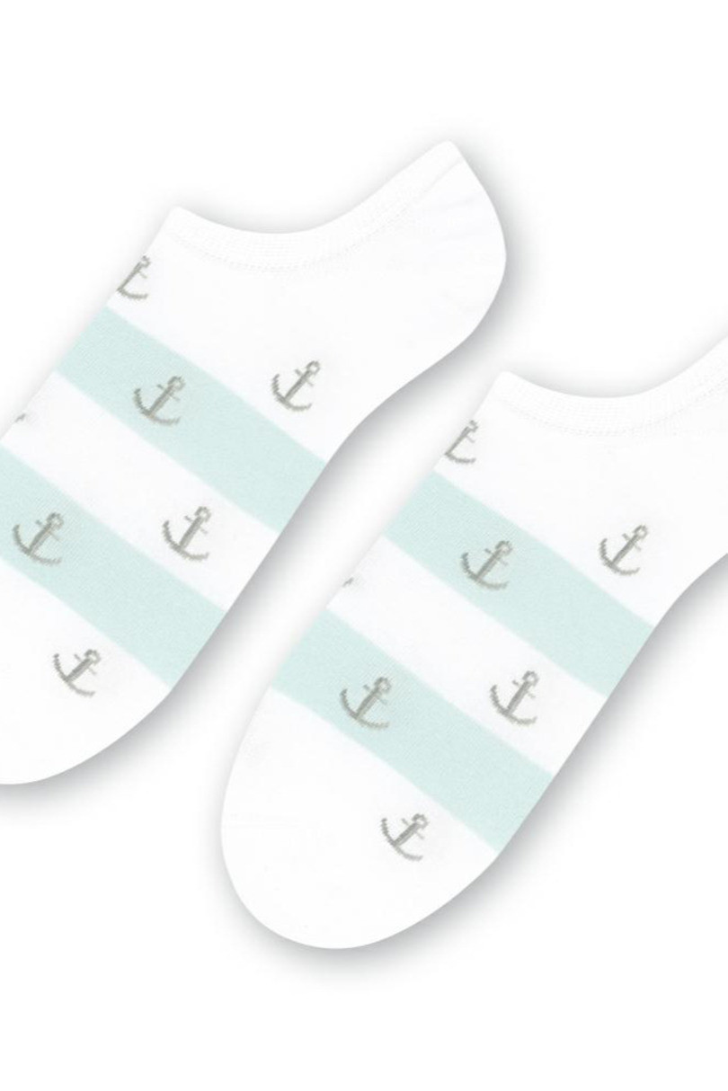 Pánské minimaliské ponožky 117 bílá 41-43