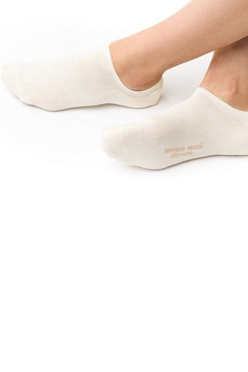 Dámské ponožky MERINO WOOL 130 ecru 35-37