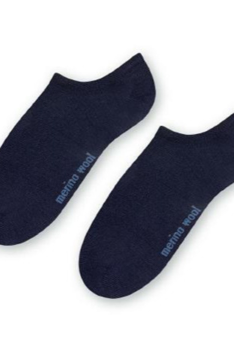 Dámské ponožky MERINO WOOL 130 tmavě modrá 35-37