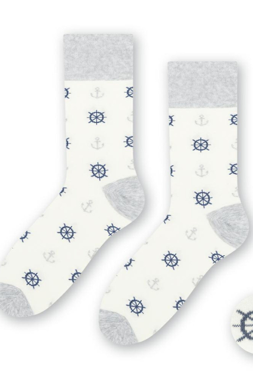 Pánské námořnické ponožky 117 ecru 41-43