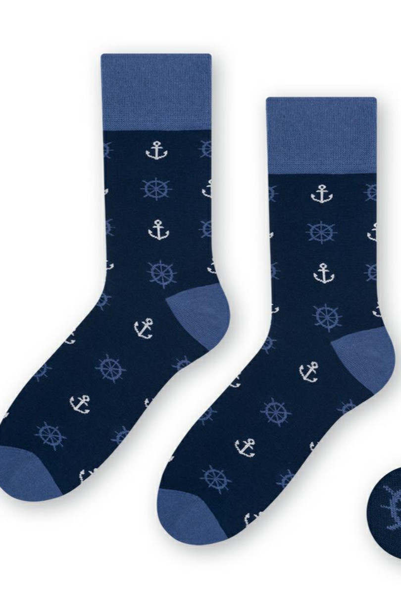 Pánské námořnické ponožky 117 tmavě modrá 41-43
